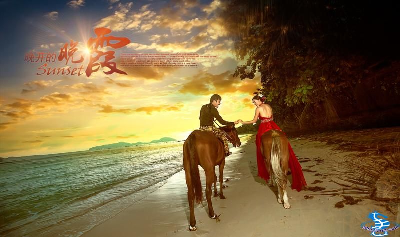 苏梅岛沙滩骑马6